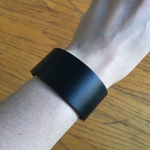 Black Leather Cuff